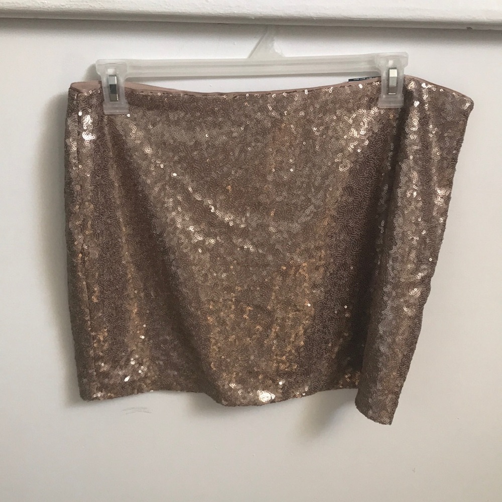 Sequined mini skirt